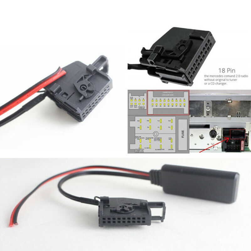 Mercedes Bluetooth AUX Mikrofon adapter za Comand W208 – ABS, 12V, Bluetooth Retrofit, Model 5