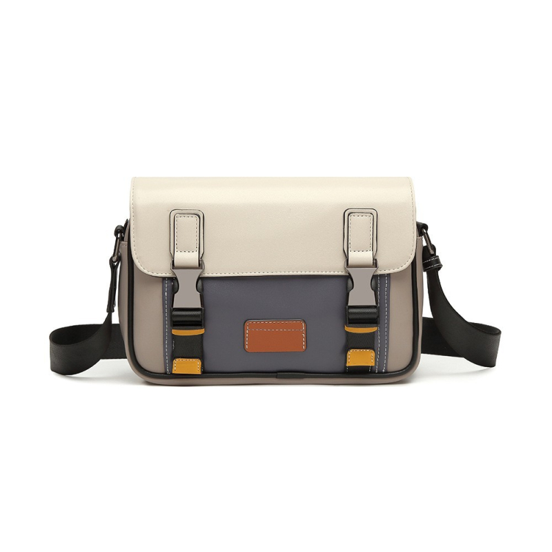 Férfiaknak szóló crossbody táska PU bőrből, vízálló, kockás mintázat, poliészter bélés, Fairy wood Márka