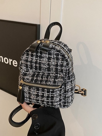 Sieviešu mini mugursoma Korejas stila ikdienas lietošanai, Oxford audums, rāvējslēdzēja atvērums, kokvilnas oderes, iekšējā telefona kabatā, pavasaris 2025