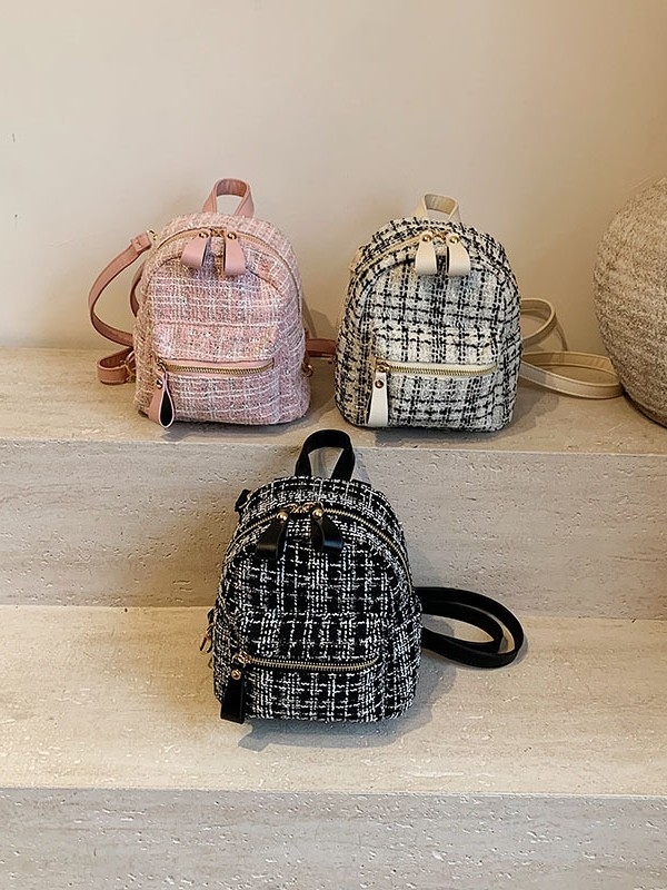 Sieviešu mini mugursoma Korejas stila ikdienas lietošanai, Oxford audums, rāvējslēdzēja atvērums, kokvilnas oderes, iekšējā telefona kabatā, pavasaris 2025