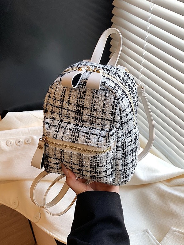 Sieviešu mini mugursoma Korejas stila ikdienas lietošanai, Oxford audums, rāvējslēdzēja atvērums, kokvilnas oderes, iekšējā telefona kabatā, pavasaris 2025