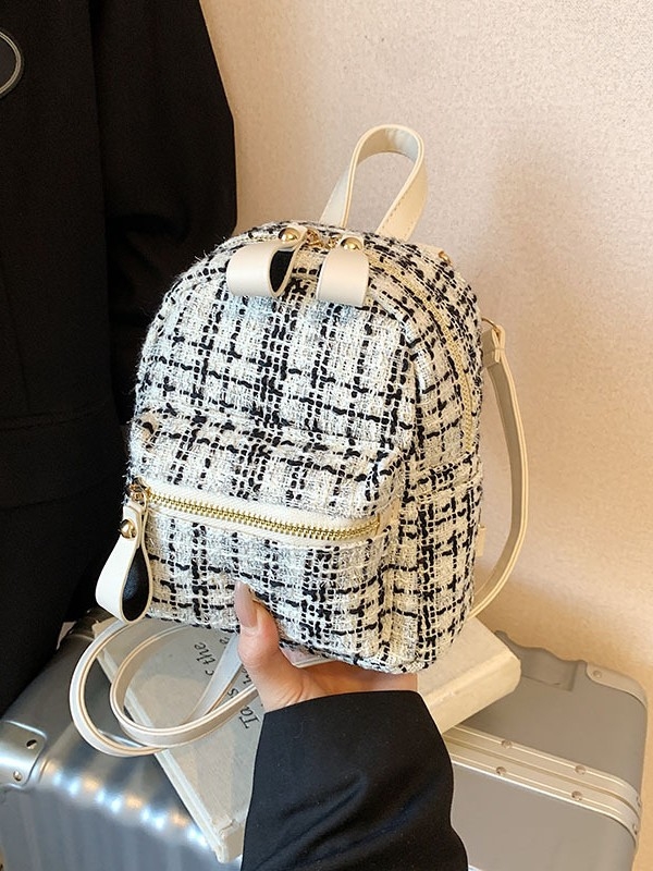 Sieviešu mini mugursoma Korejas stila ikdienas lietošanai, Oxford audums, rāvējslēdzēja atvērums, kokvilnas oderes, iekšējā telefona kabatā, pavasaris 2025