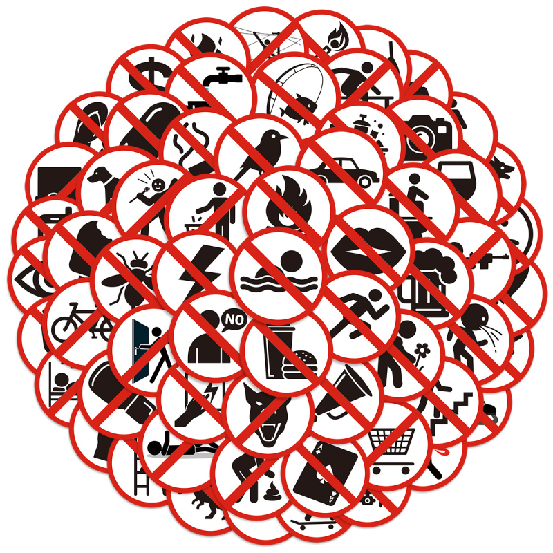 63 darabos vicces graffiti matricák logó nélküli készlet – önragadó PVC, nyomtatott matricák, modern minimál stílus, ideális dekorációhoz tervezőknek, jegyzetfüzetekhez és telefonokhoz