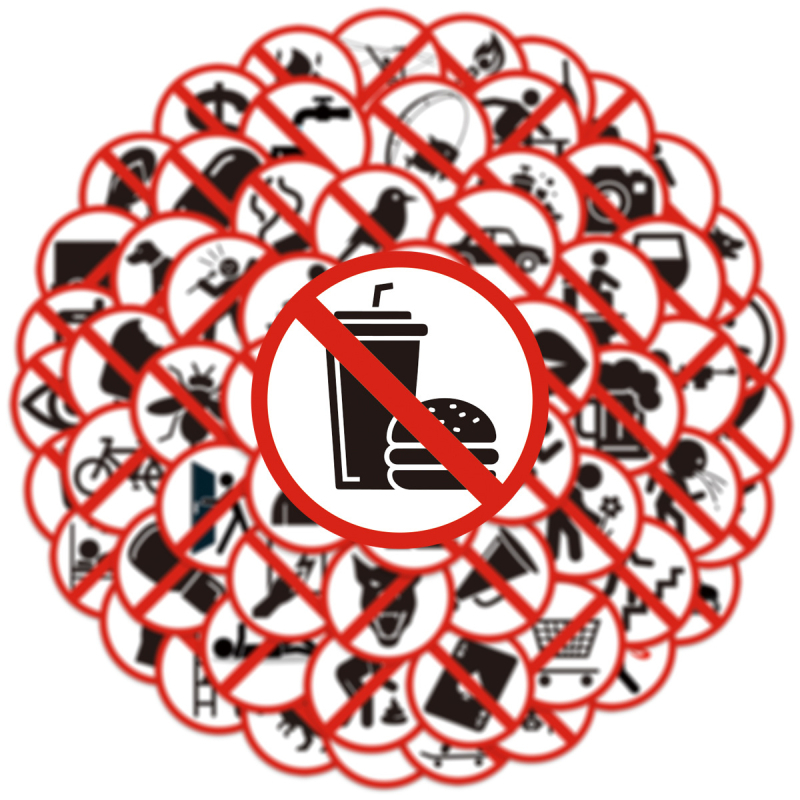 63 darabos vicces graffiti matricák logó nélküli készlet – önragadó PVC, nyomtatott matricák, modern minimál stílus, ideális dekorációhoz tervezőknek, jegyzetfüzetekhez és telefonokhoz