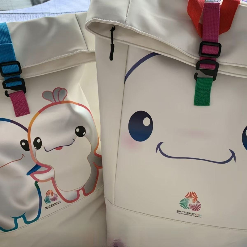 Ruksak PU, svjež i sladak stil s otiskom (PU materijal, kapacitet ispod 20 L, odgovara 12-inčnom prijenosnom računalu, otisak, jesen 2025)