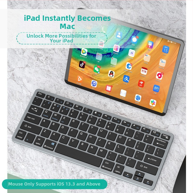 Bezvadu tastatūras un pelešu komplekts, 100 tausti, Bluetooth un 2.4G dubultā režīmā, plug-and-play, ergonomisks