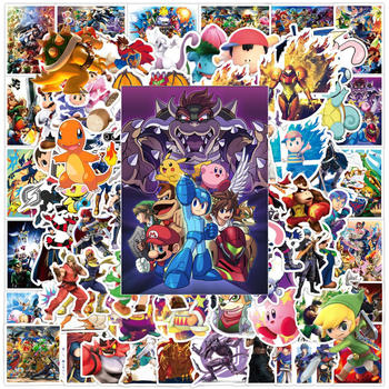 Σετ αυτοκόλλητων – 100 τεμάχια graffiti αυτοκόλλητα σε στυλ καρτούν anime για αποσκευές, φορητό υπολογιστή, μοτοσικλέτα και κινητό • χαριτωμένο στυλ • εκτύπωση