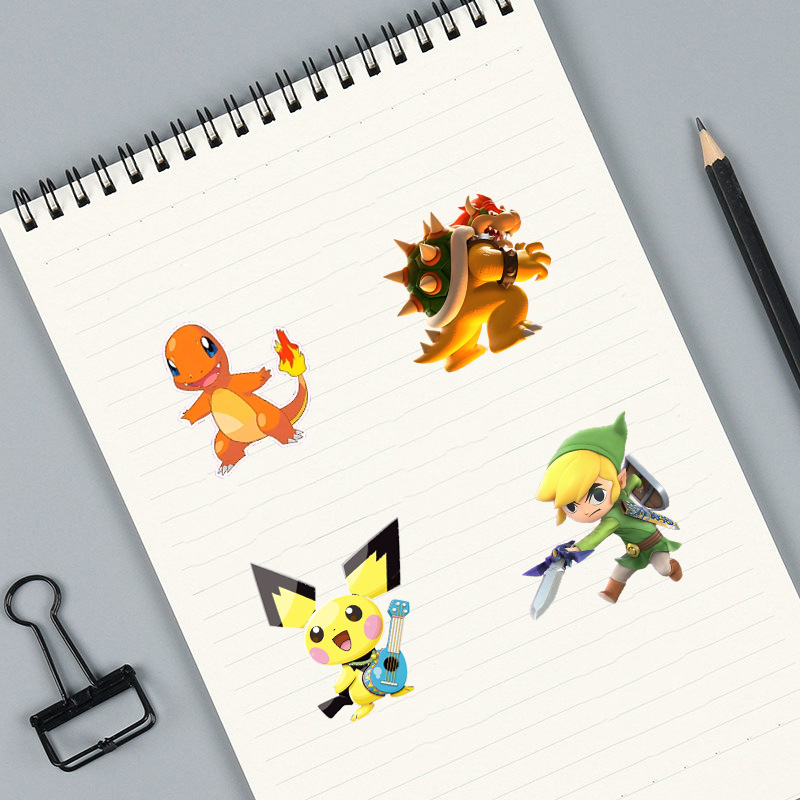 Σετ αυτοκόλλητων – 100 τεμάχια graffiti αυτοκόλλητα σε στυλ καρτούν anime για αποσκευές, φορητό υπολογιστή, μοτοσικλέτα και κινητό • χαριτωμένο στυλ • εκτύπωση