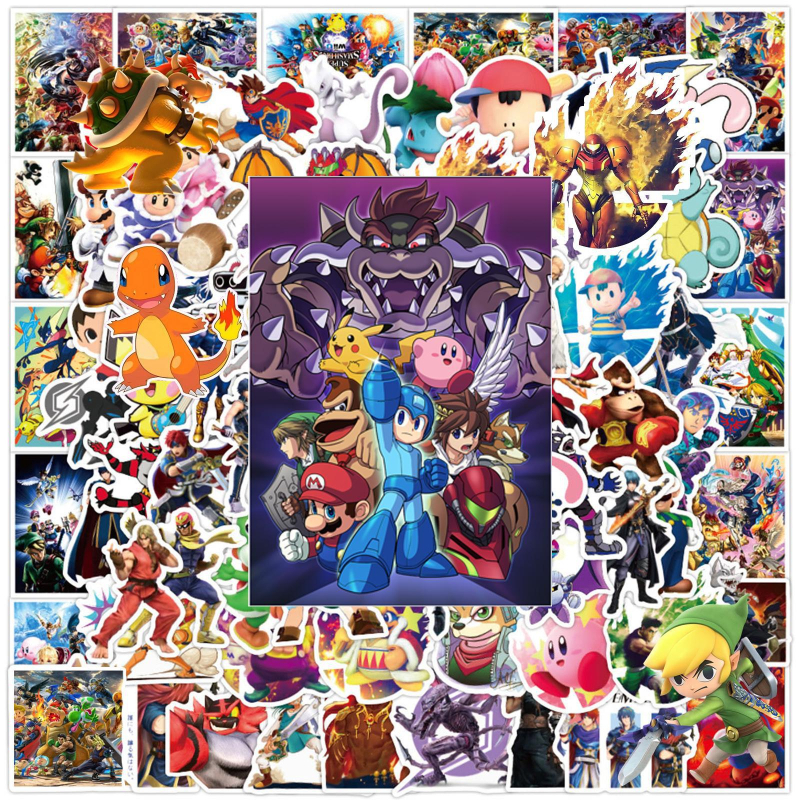 Σετ αυτοκόλλητων – 100 τεμάχια graffiti αυτοκόλλητα σε στυλ καρτούν anime για αποσκευές, φορητό υπολογιστή, μοτοσικλέτα και κινητό • χαριτωμένο στυλ • εκτύπωση