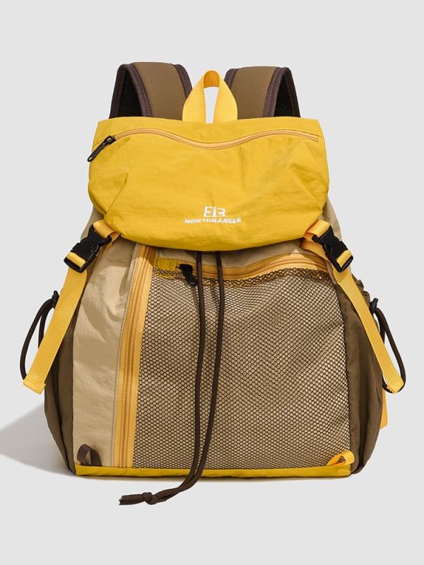 Ceļojumu mugursoma - neilons, rāvējslēdzējs, iekšējās kabatas telefona un dokumentu glabāšanai, iekšējais nodalījums