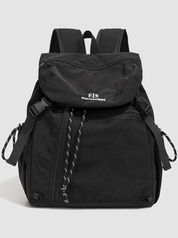 Ceļojumu mugursoma - neilons, rāvējslēdzējs, iekšējās kabatas telefona un dokumentu glabāšanai, iekšējais nodalījums