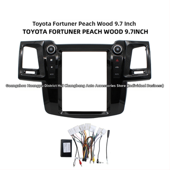 Rám Android navigácie Vigo pre Toyota Fortuner 2005-2014, panel veľkého displeja, model Vigo, hmotnosť 2,2 kg, materiál plast