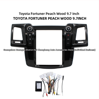 Rám Android navigácie Vigo pre Toyota Fortuner 2005-2014, panel veľkého displeja, model Vigo, hmotnosť 2,2 kg, materiál plast
