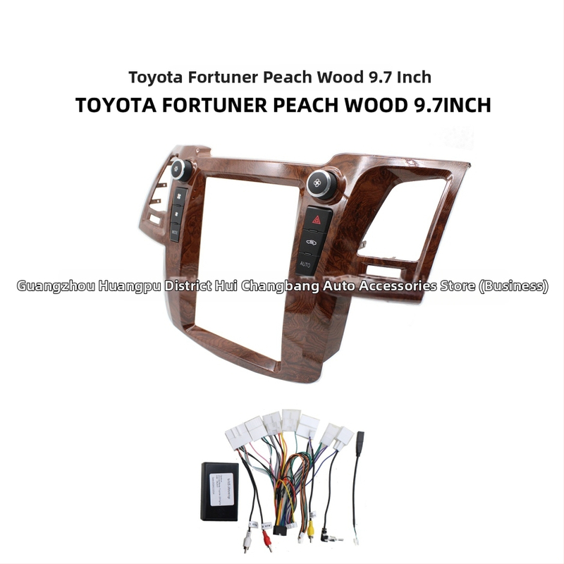 Rám Android navigácie Vigo pre Toyota Fortuner 2005-2014, panel veľkého displeja, model Vigo, hmotnosť 2,2 kg, materiál plast