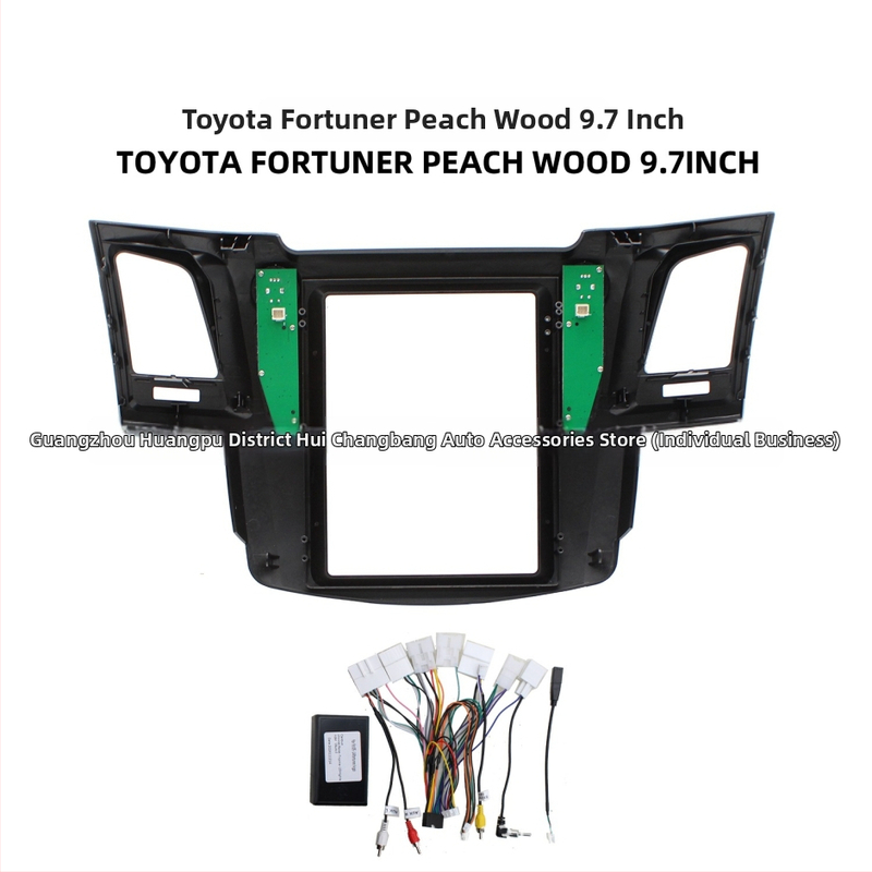 Rám Android navigácie Vigo pre Toyota Fortuner 2005-2014, panel veľkého displeja, model Vigo, hmotnosť 2,2 kg, materiál plast