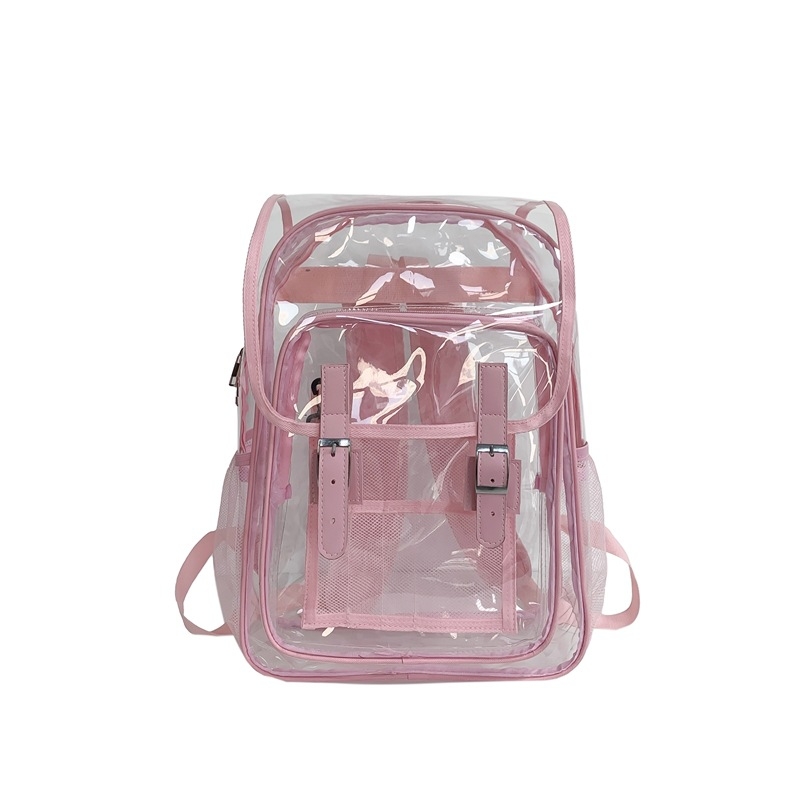 PVC mugursoma ar tri-dimensiju ārējo dizainu, vāka tipa atvērums, brīvdienu ceļojumiem, vasara 2024