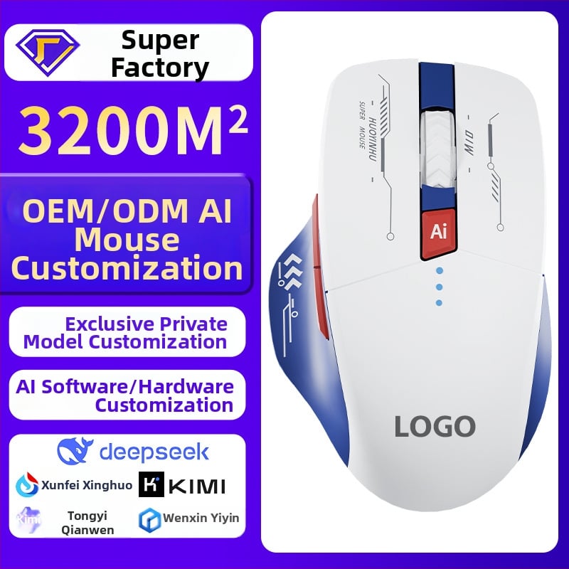 Οπτικό εργονομικό ποντίκι, 6 κουμπιά, 4000 DPI, ασύρματο + ενσύρματο USB σύνδεση