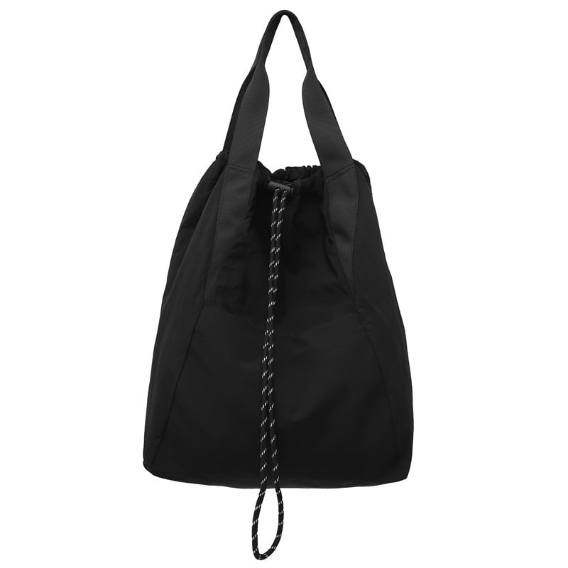 Unisex neilona mugursoma ar auklu aizvēršanu, laminēta iekšējā kabata ar rāvējslēdzēju un poliestera oderes