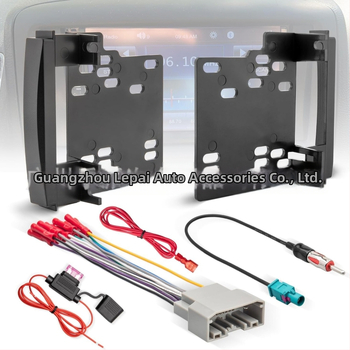 Peak GB-102B 2-DIN DVD zapojenie káblov pre rámček audia Jeep, nerezová oceľ, 12V, 80 g