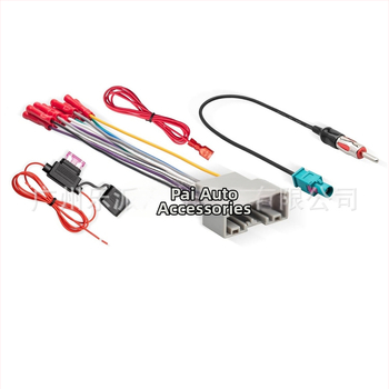 Peak GB-102B 2-DIN DVD zapojenie káblov pre rámček audia Jeep, nerezová oceľ, 12V, 80 g