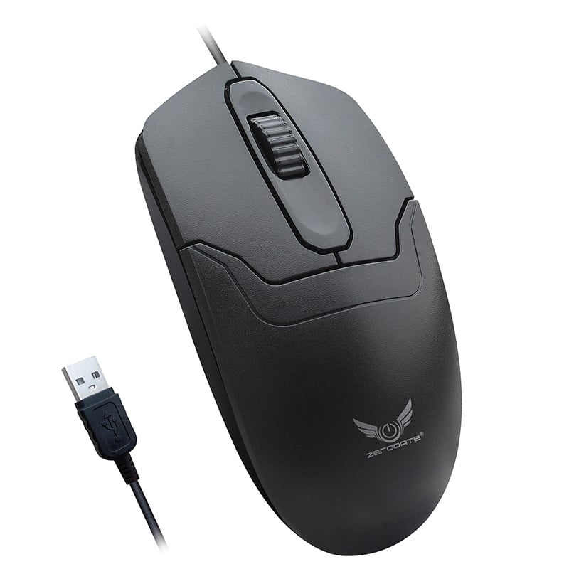 Žični USB optički miš, 1000 DPI, 3 tipke, 1 m kabel, Plug-and-Play za stolna i prijenosna računala