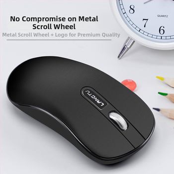 Tichá bezdrôtová myš s nabíjateľnou batériou, 1200 DPI, 2.4G USB, ergonický dizajn, Model T2