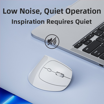 X9 Ergonomiskā vertikālā bezvadu pele ar Bluetooth un 2,4 GHz dubultmodu, klusā birojā pele