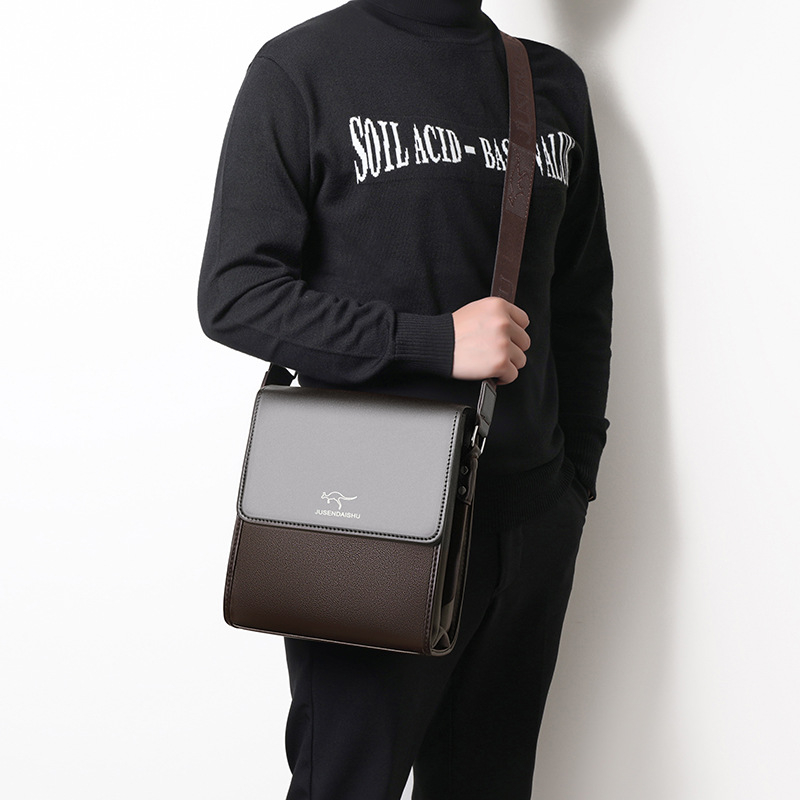 Muška torba preko ramena — urbana jednostavnost, tkanina visoke kvalitete, poliester podstava, otporna na habanje, proširiva, smanjenje opterećenja