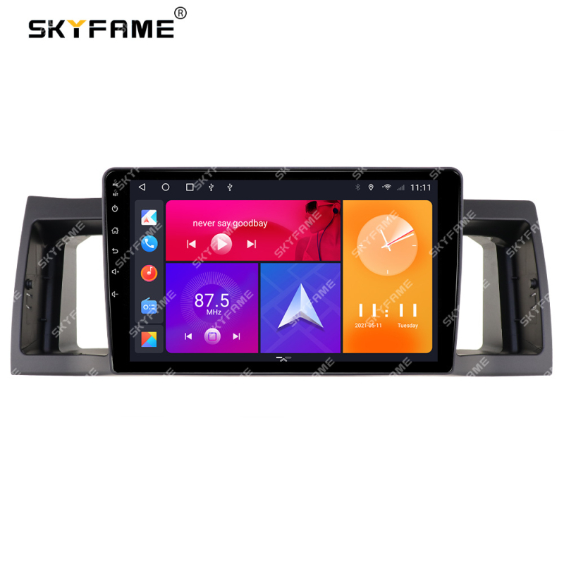 Ramă panou bord auto SKYFAME GELLY1219, cadru pentru monitor TFT LED IPS, 12V, 200W, 2,5kg, componente plastice