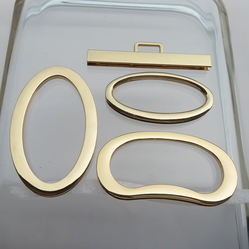 Μεταλλικός δακτύλιος λαβής τσάντας – αυγοειδές-ολβώδες σχήμα, ευθύγραμμη ράβδος, μεγάλος δακτύλιος, για γυναίκες