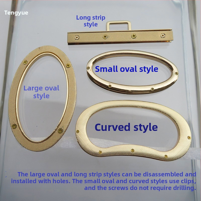 Metāla somas roktura riņķis – olu veidīgs ovāls, taisnais stienis, liels riņķis