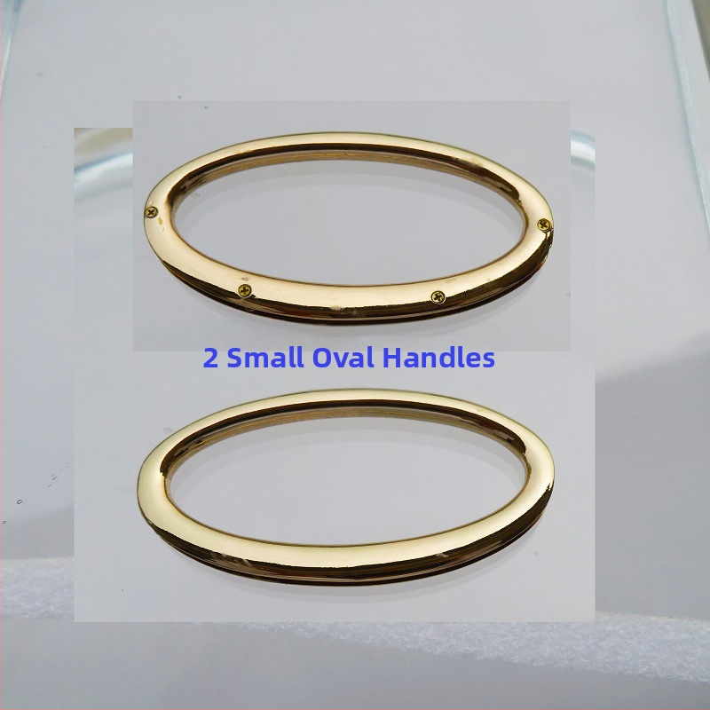 Metalo rankenos laikiklis – kiaušinio formos ovalas, tiesus strypas, didelis lankas