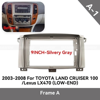 Android okvir za središnju navigaciju Toyota Land Cruiser 100 (2003-2008); plastično kućište, 300 g
