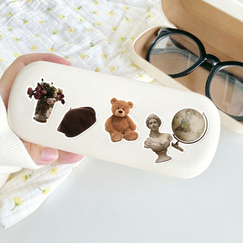 PVC αυτοκόλλητα για ημερολόγιο - 90 ρετρό μικρά αντικείμενα, στυλ καρτούν, κατασκευή: αυτοκόλλητα και εκτύπωση, ιδανικό δώρο, unisex