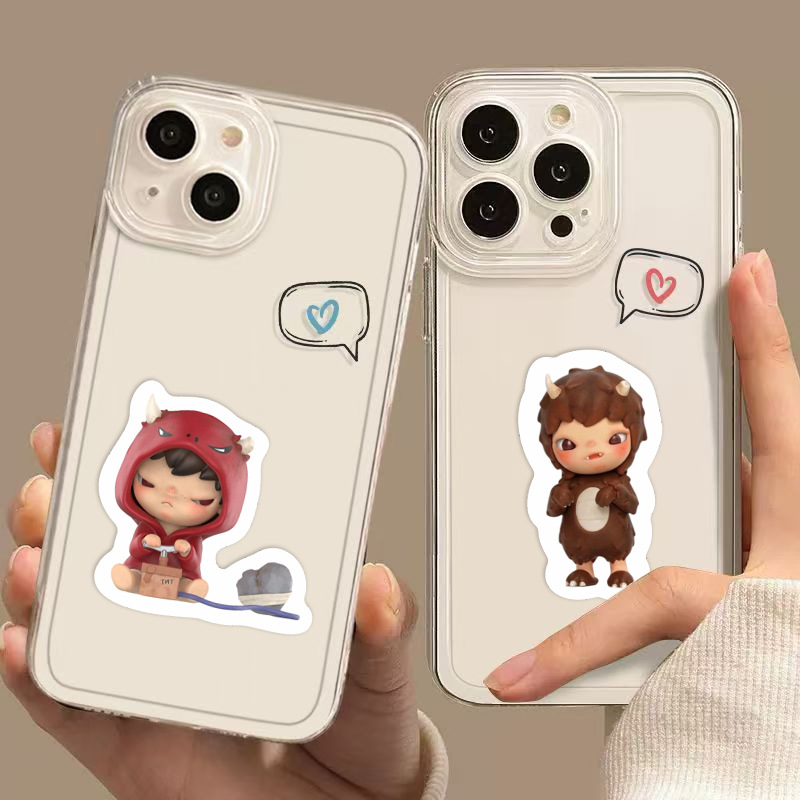 67-κομμάτια σετ αυτοκόλλητων για θήκη τηλεφώνου, tablet και σημειωματάριο – PVC υλικό, στυλ κινουμένων σχεδίων, αυτοκόλλητα με εκτύπωση, αδιάβροχα