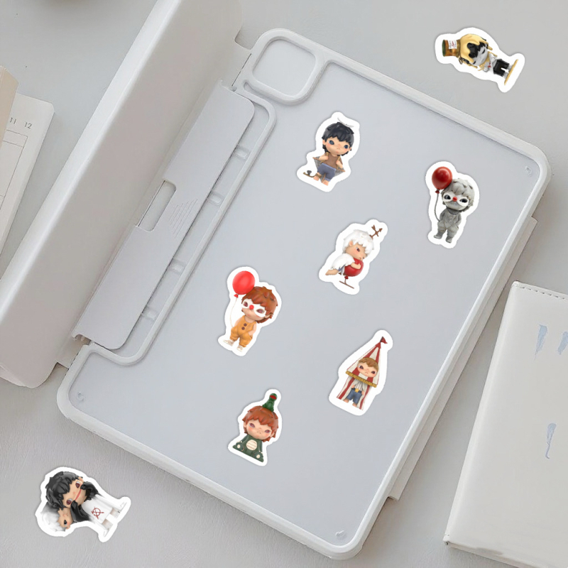 67-κομμάτια σετ αυτοκόλλητων για θήκη τηλεφώνου, tablet και σημειωματάριο – PVC υλικό, στυλ κινουμένων σχεδίων, αυτοκόλλητα με εκτύπωση, αδιάβροχα