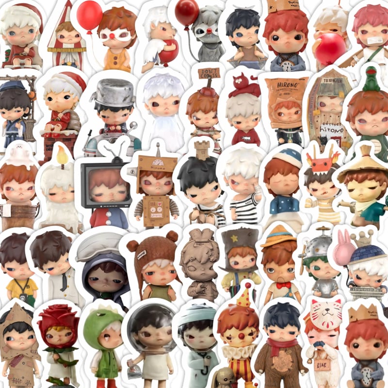 67-κομμάτια σετ αυτοκόλλητων για θήκη τηλεφώνου, tablet και σημειωματάριο – PVC υλικό, στυλ κινουμένων σχεδίων, αυτοκόλλητα με εκτύπωση, αδιάβροχα