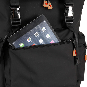 Férfi nagy kapacitású utazótáska hátizsák laptoprekesszel — 36–55L, Oxford anyag, légáteresztő, dupla vállpánt, rekesz laptops, fröccsenővíz elleni védelem