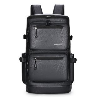 Unisex višenamjenska putna torba - PU materijal, kapacitet 20–35 L, za 16-inčni prijenosno računalo, poliester podstava, zakrivljeni ramenski remen, poslovni putnički stil