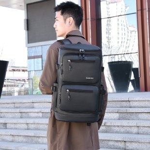 Unisex višenamjenska putna torba - PU materijal, kapacitet 20–35 L, za 16-inčni prijenosno računalo, poliester podstava, zakrivljeni ramenski remen, poslovni putnički stil