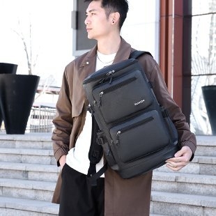 Unisex višenamjenska putna torba - PU materijal, kapacitet 20–35 L, za 16-inčni prijenosno računalo, poliester podstava, zakrivljeni ramenski remen, poslovni putnički stil