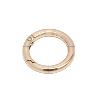Ανοικτός ελατηριωτός δακτύλιος για αξεσουάρ τσαντών - κράμα, μοντέλο KZ002, Καλοκαίρι 2022