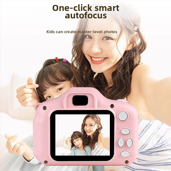 HD dviejų kamerų skaitmeninė kamera, nuotraukų perdavimas į išmanųjį telefoną, lengvas plastikinis korpusas, vaizdo stabilizavimas universitetų kelionėms