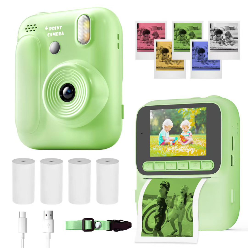 Cross-Border Z700 Detská digitálna kamera s tlačou fotografií (Ddlin: Tlač fotografií, Video, Nálepka na fotografiu, Filtre, Časovač)