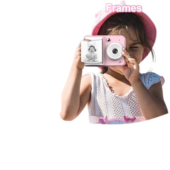 Cameră digitală pentru copii Q7, design desen animat, imprimare mini fotografii, ecran de 2,4 inchi, înregistrare video