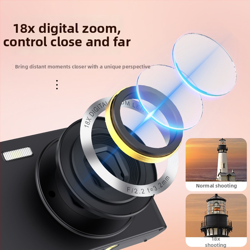 Kompaktne digikaamera C6a, CMOSS sensor 1/1.8 tolli, 24 MP+, 2,8-tolline LCD-ekraan, 18x digitaalne zoom, periskoop objektiiv