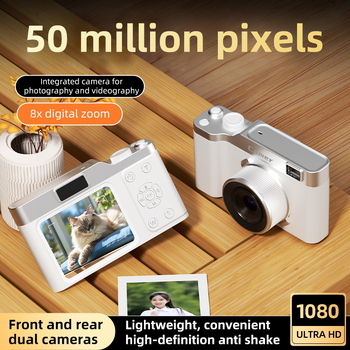 Selfie kamera Z005 — nešiojama kišeninė kamera su 5x optiniu priartinimu, 5x skaitmeniniu priartinimu, periskopo objektyvu, 2,4 colių LCD ekranas, elektroninė vaizdo stabilizacija