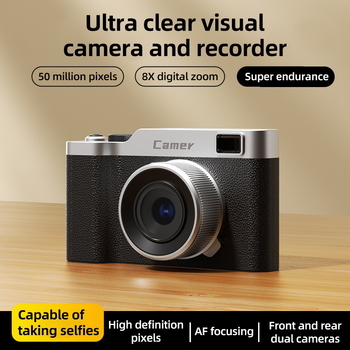 Selfie kamera Z005 — nešiojama kišeninė kamera su 5x optiniu priartinimu, 5x skaitmeniniu priartinimu, periskopo objektyvu, 2,4 colių LCD ekranas, elektroninė vaizdo stabilizacija