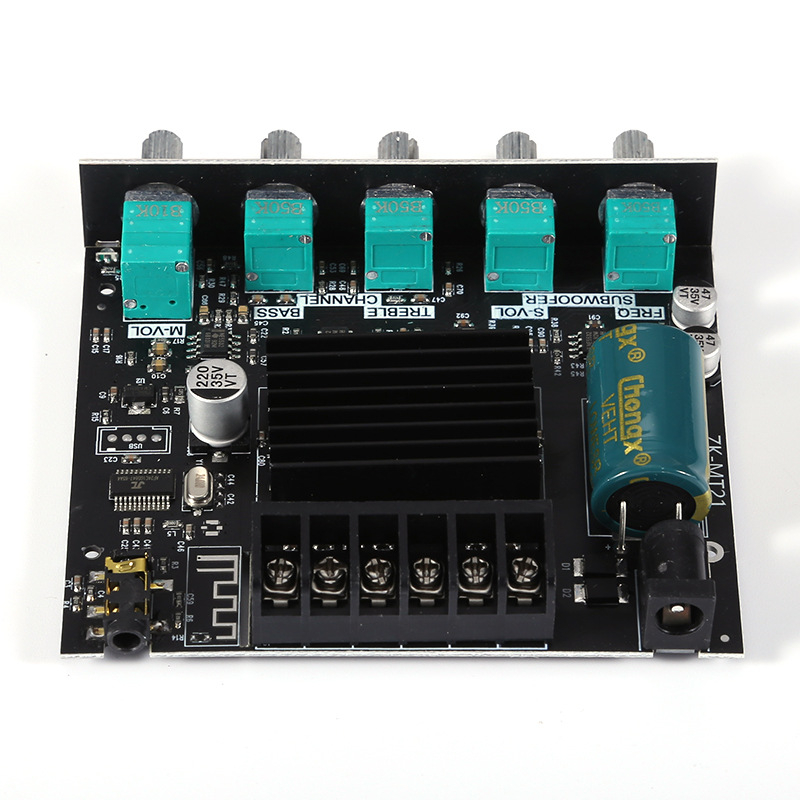 ZK-MT21 Bluetooth digitalni pojačalo modul, 2.1-kanalni, 50W×2 + 100W, s kontrolom basa i visokih tonova