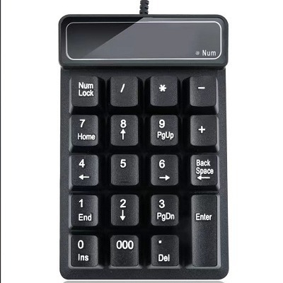 Žičana numerička tipkovnica, 19 tipki, USB, X-frame tehnologija, vodootporna